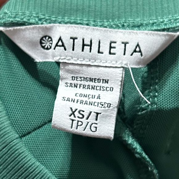 ATHLETA Green Venice High Rise Track Stripe Wide Leg Pant XS TALL - Picture 4 of 6